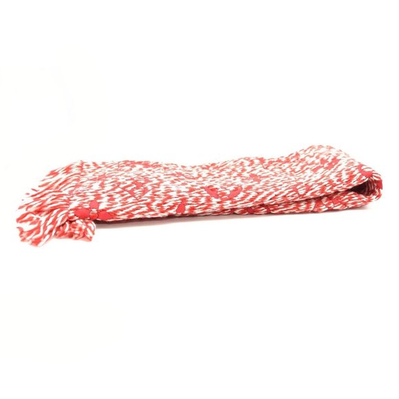 LOUIS VUITTON Wool Silk Logomania Mix Scarf Coquelicot - Picture 2 of 12